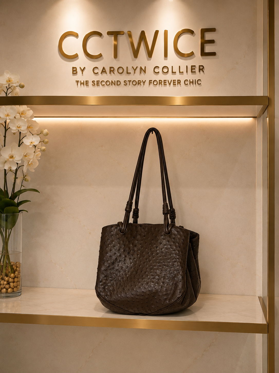 BROWN PURSE - Made in Italy